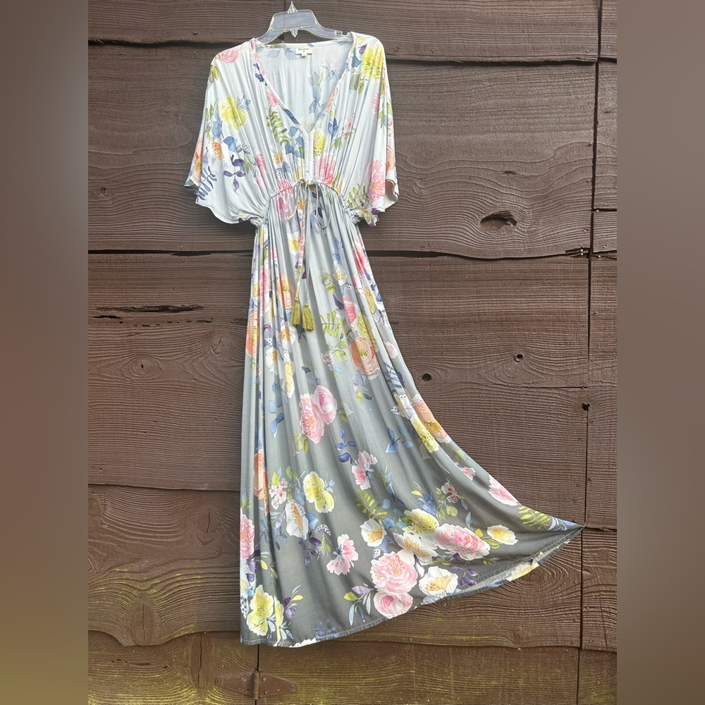 221.WORLD MARKET Women’s Maxi Dress Patchwork Print
